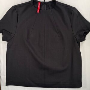 SPANX Classic Black Women's Blouse minimalist old money chic